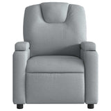 Fauteuil de massage inclinable Gris clair Tissu