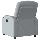 Fauteuil de massage inclinable Gris clair Tissu