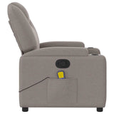 Fauteuil de massage inclinable Taupe Tissu