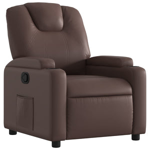 Fauteuil inclinable Marron Similicuir