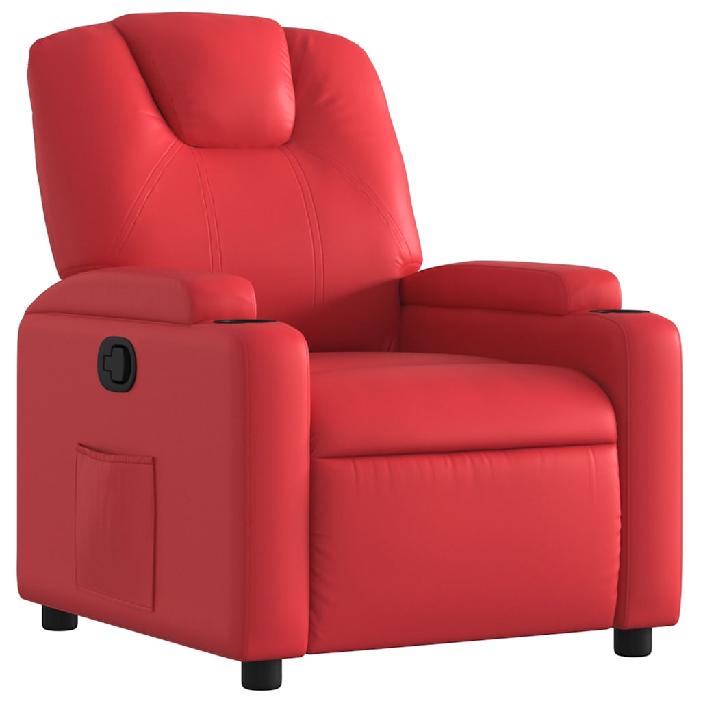 Fauteuil inclinable Rouge Similicuir