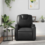 Fauteuil de massage inclinable Noir Similicuir
