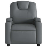 Fauteuil de massage inclinable Gris Similicuir