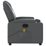 Fauteuil de massage inclinable Gris Similicuir