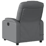 Fauteuil de massage inclinable Gris Similicuir