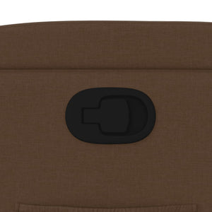 Fauteuil inclinable Marron Tissu