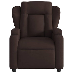 Fauteuil inclinable Marron foncé Tissu