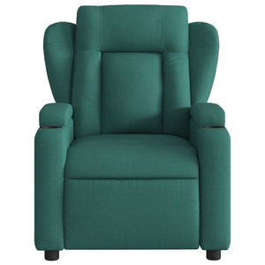 Fauteuil inclinable Vert foncé Tissu