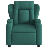 Fauteuil inclinable Vert foncé Tissu