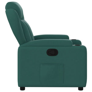 Fauteuil inclinable Vert foncé Tissu