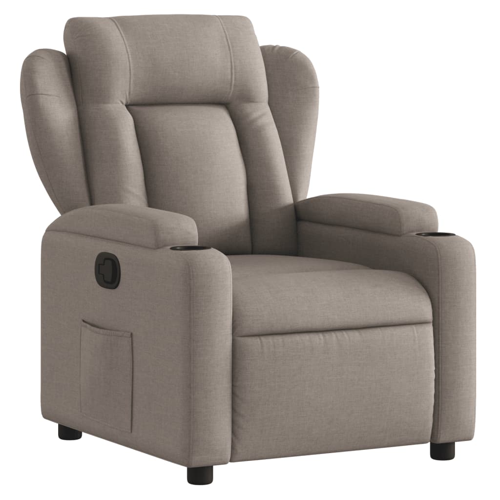Fauteuil inclinable Taupe Tissu