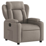Fauteuil inclinable Taupe Tissu