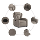 Fauteuil inclinable Taupe Tissu
