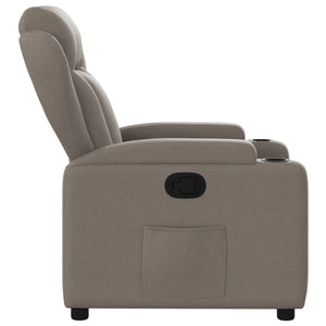 Fauteuil inclinable Taupe Tissu