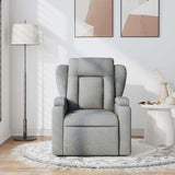 Fauteuil de massage inclinable Gris clair Tissu