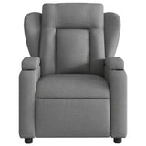 Fauteuil de massage inclinable Gris foncé Tissu