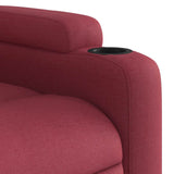 Fauteuil de massage inclinable Rouge bordeaux Tissu
