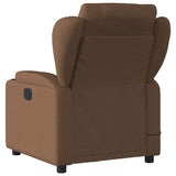 Fauteuil de massage inclinable Marron Tissu