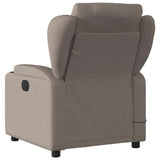 Fauteuil inclinable de massage en tissu taupe