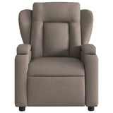Fauteuil inclinable de massage en tissu taupe