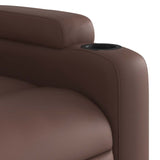 Fauteuil de massage inclinable Marron Similicuir