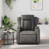 Fauteuil de massage inclinable Gris Similicuir