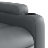 Fauteuil de massage inclinable Gris Similicuir
