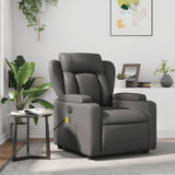 Fauteuil de massage inclinable Gris Similicuir