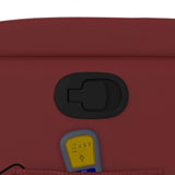 Fauteuil de massage inclinable Rouge bordeaux Similicuir