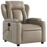 Fauteuil de massage inclinable Cappuccino Similicuir