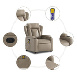Fauteuil de massage inclinable Cappuccino Similicuir