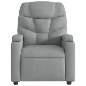 Fauteuil inclinable Gris clair Tissu
