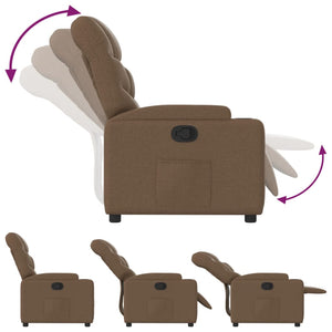 Fauteuil inclinable Marron Tissu