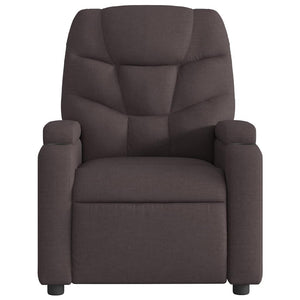 Fauteuil inclinable Marron foncé Tissu