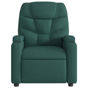 Fauteuil inclinable Vert foncé Tissu