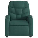 Fauteuil inclinable Vert foncé Tissu