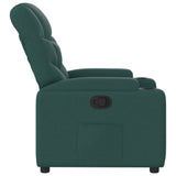 Fauteuil inclinable Vert foncé Tissu