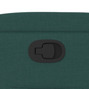 Fauteuil inclinable Vert foncé Tissu