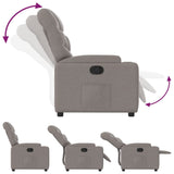 Fauteuil inclinable Taupe Tissu