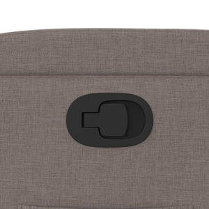 Fauteuil inclinable Taupe Tissu