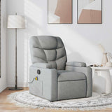 Fauteuil de massage inclinable Gris clair Tissu