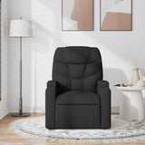 Fauteuil de massage inclinable Noir Tissu