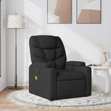 Fauteuil de massage inclinable Noir Tissu