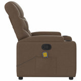 Fauteuil de massage inclinable Marron Tissu