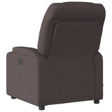 Fauteuil de massage inclinable Marron foncé Tissu