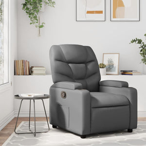 Fauteuil inclinable Gris Similicuir