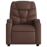 Fauteuil de massage inclinable Marron Similicuir
