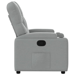 Fauteuil inclinable Gris clair Tissu