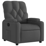 Fauteuil inclinable en tissu gris foncé