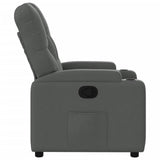 Fauteuil inclinable en tissu gris foncé